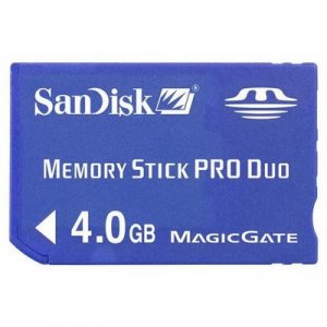 SanDisk 4GB Memory Stick PRO Duo &acirc;�&brvbar; MagicGate &acirc;�&brvbar; U.S. &acirc;�&brvbar;