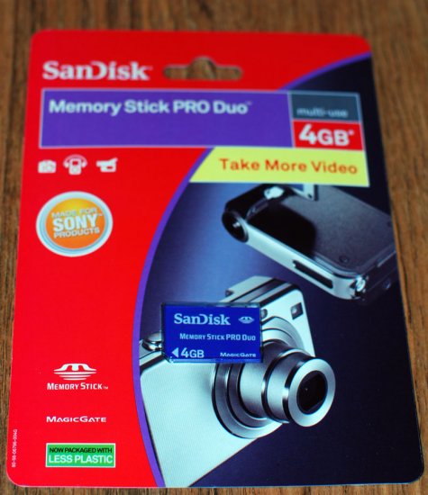 SanDisk 4GB Memory Stick PRO Duo MagicGate U.S.