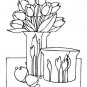 FLOWERS Printable Coloring eBook on CD - 363 Pages Coloring Sheets Book