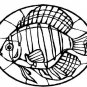 STAINED GLASS FISH Printable Coloring eBook CD | 33 Pages Coloring Sheets Book