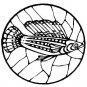 STAINED GLASS FISH Printable Coloring eBook CD | 33 Pages Coloring Sheets Book