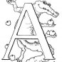 ABCS ALPHABET Printable Coloring eBook on CD | 58 Pages Coloring Sheets Book