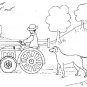 FARM ANIMALS Printable Coloring eBook on CD - 54 Pages Coloring Sheets Book