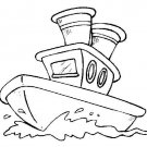 BOATS Printable Coloring eBook on CD - 32 Pages Coloring Sheets Book