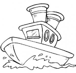 BOATS Printable Coloring eBook on CD - 32 Pages Coloring Sheets Book