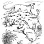 DINOSAUR & PREHISTORIC Printable Coloring eBook on CD - 31 Pages Coloring Sheets