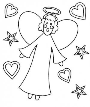 ANGELS Printable Coloring eBook on CD - 35 Pages Coloring Sheets Book