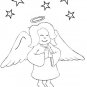 ANGELS Printable Coloring eBook on CD - 35 Pages Coloring Sheets Book