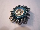 Swaroveski Crystal Silver Pendant - Marine Blue