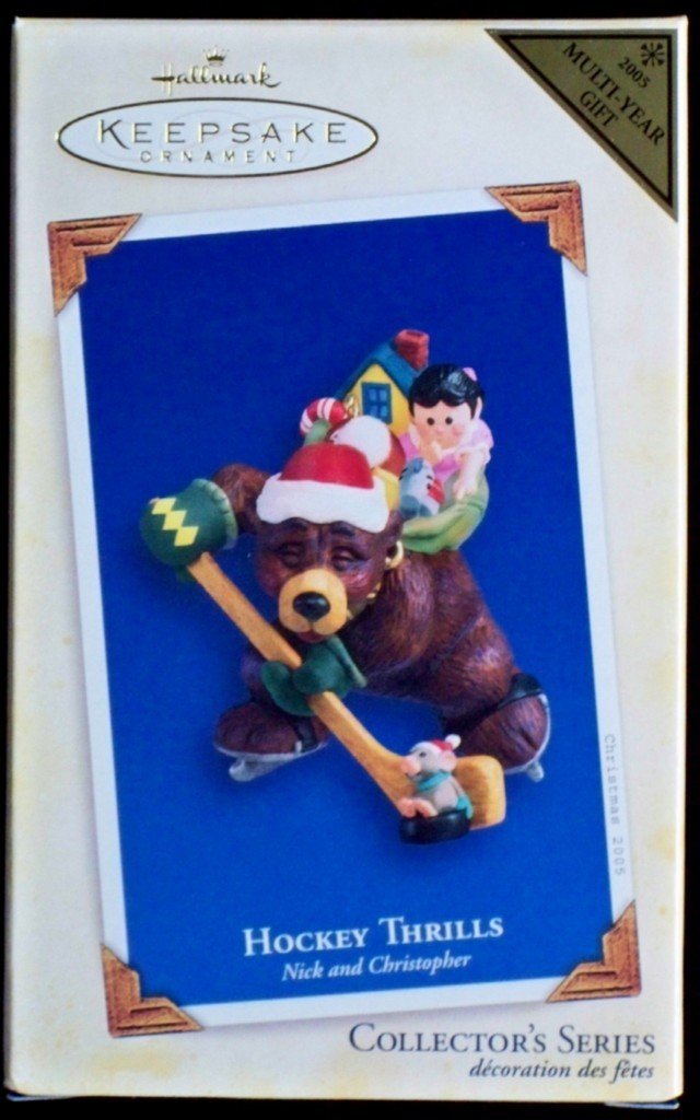 Hallmark Keepsake Christmas Ornament 2005 Nick & Christopher Hockey