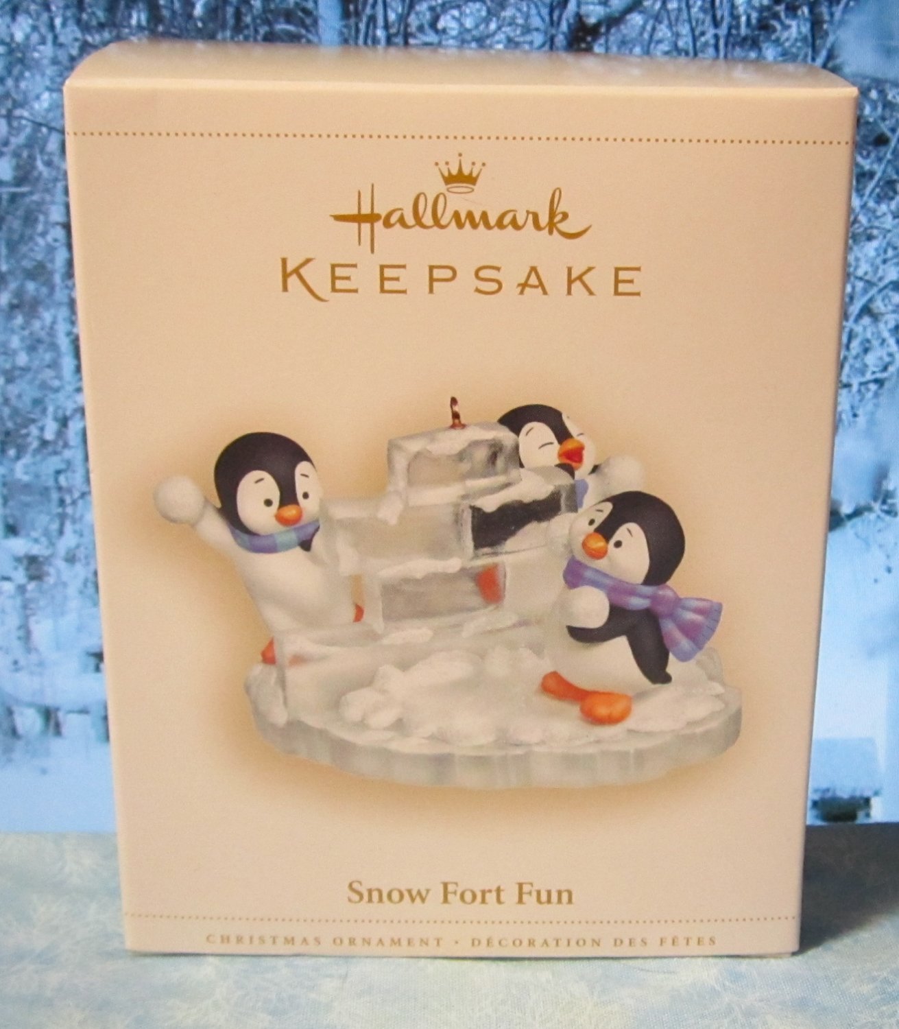 Hallmark Keepsake Christmas Ornament 2006 Snow Fort Fun Penguins ...