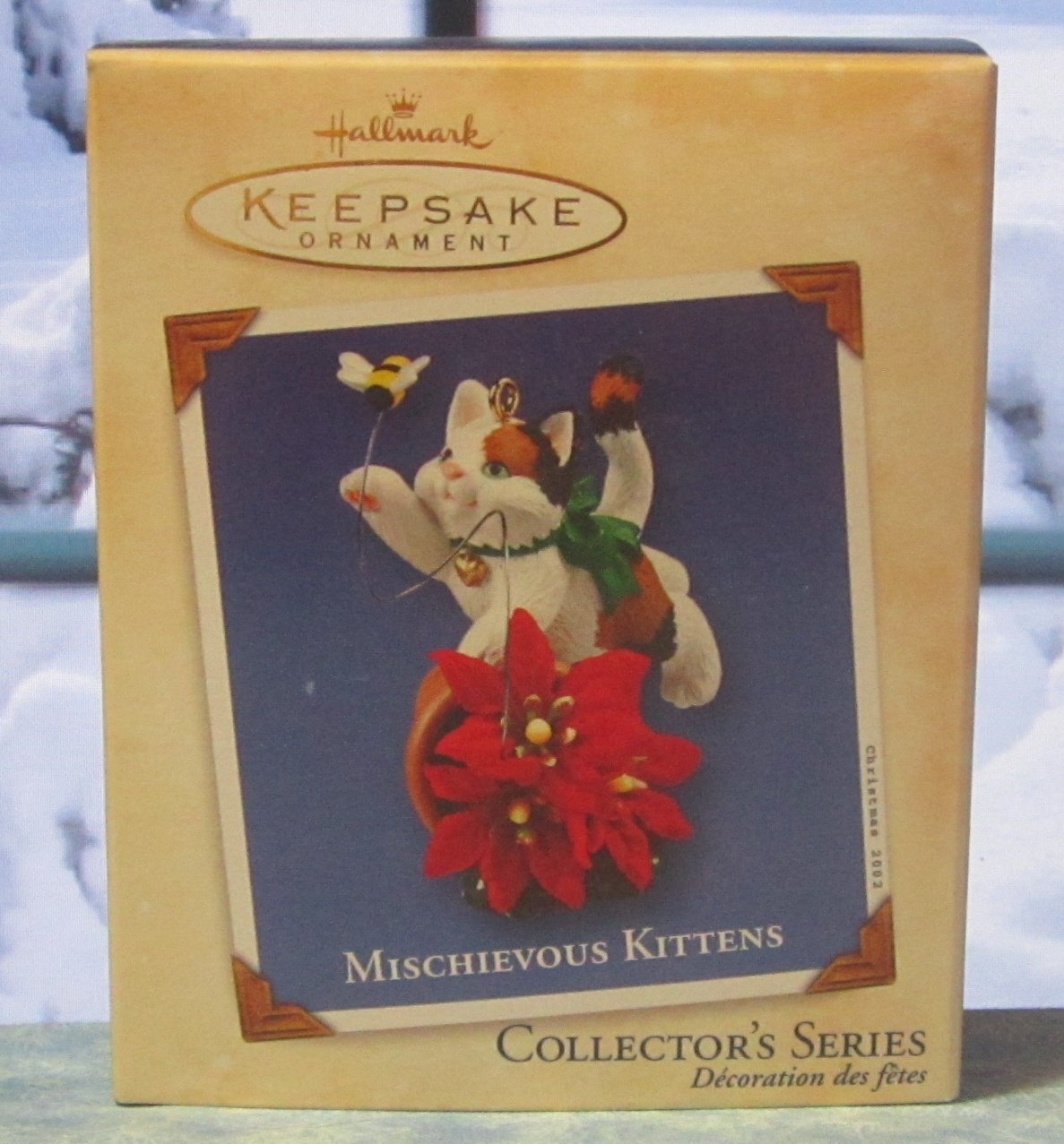 Hallmark Keepsake Christmas Ornament Mischievous Kittens 2002 Cat #4 GB