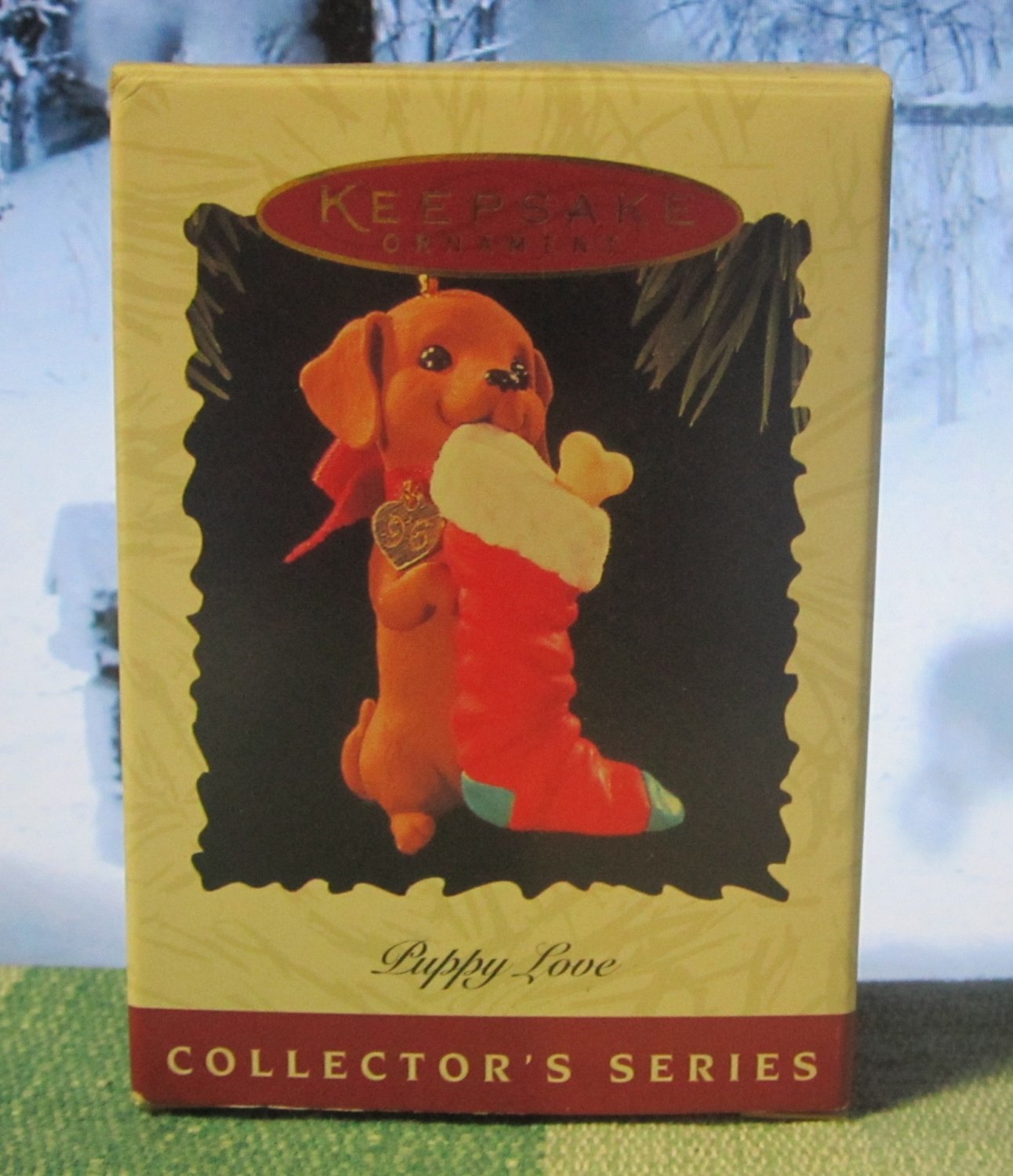hallmark keepsake christmas ornament puppy love 1996 hallmark keepsake christmas ornament puppy love 1996