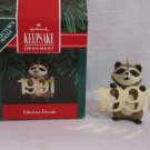 Fabulous Decade 1991 Raccoon #2 Hallmark Keepsake Christmas Ornament