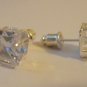 Square CZ Earrings