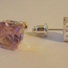 Pink CZ Studs