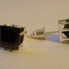 Black CZ Studs