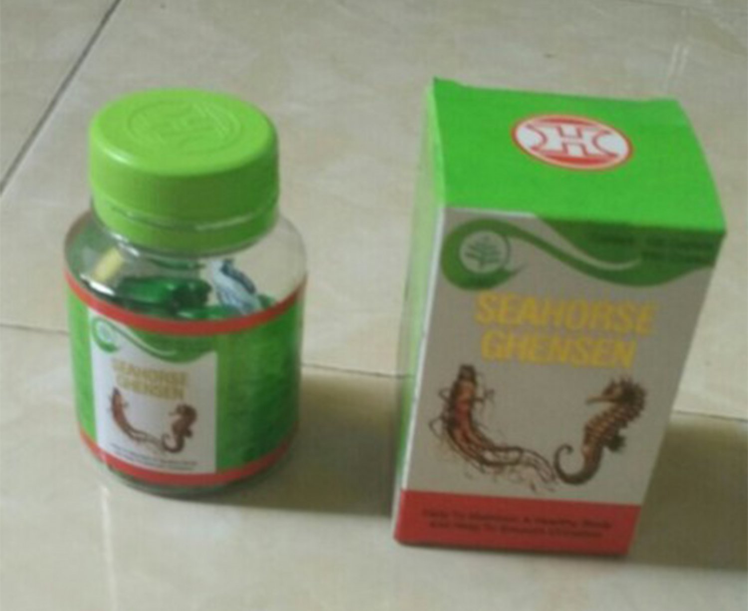 6 Box SeaHorse Ghensen 600 Caplet Overcoming Back Pain Kidney & Urinary Tract Health