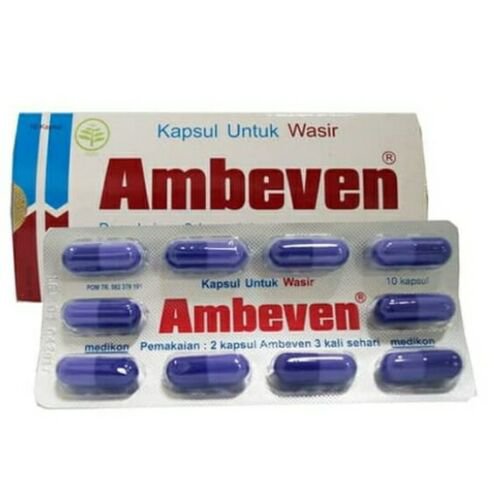 2 Box Ambeven (200 Capsule) Herb for Relieve Hemorrhoids & Constipation Anti Inflammatory