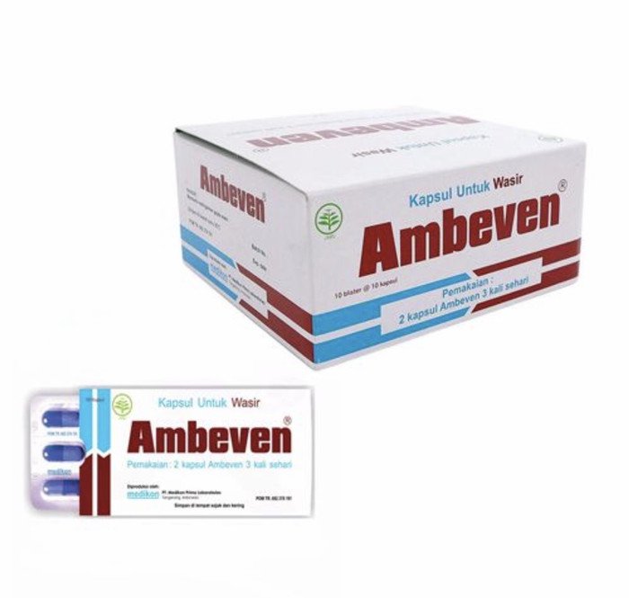 4 Box Ambeven (400 Capsule) Herb for Relieve Hemorrhoids & Constipation Anti Inflammatory