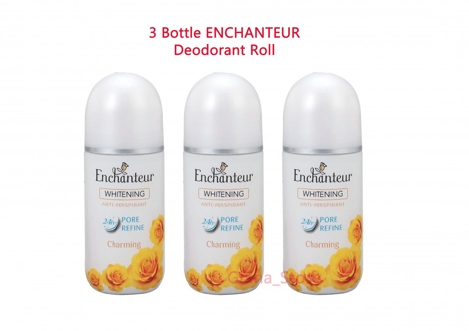3 Deo ENCHANTEUR Deodorant Roll Charming 24Hrs Protection Whitening Armpit