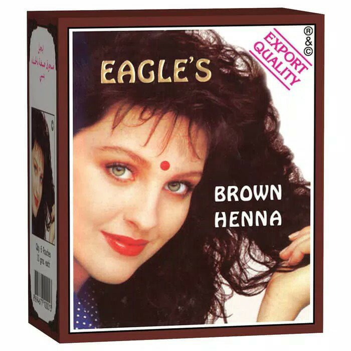 6 BOX (6sachetx 10g) Eagle's Henna Brown Hair Color