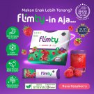 1 Box FLIMTY FIBER HERBAL DRINK Raspberry Flavor Detox Diet Slimming