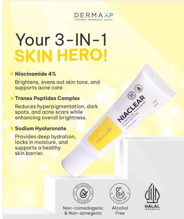 6 Box Niaclear Helps treat acne, conceals dark spots, and maintains the skin barrier