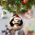 Cute Blue And White Porcelain Dragon Egg Ornament Christmas Dolls Car Interior Hanging-Cn One Size 6