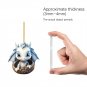 Cute Blue And White Porcelain Dragon Egg Ornament Christmas Dolls Car Interior Hanging-Cn One Size V