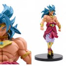 20cm Dragon Balll Figure Brolii Super Saiyaan Standing Posture Blue Hair PVC Toy Kids