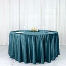 Teal 120" Round Premium Velvet Tablecloth Party Wedding Reception Linens
