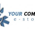 Blue theme E-store logo #993