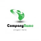 Green and Black tech logo #1004