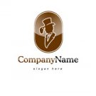 Brown and black classy logo @ 1012