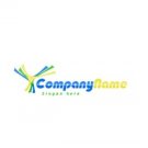 Blue green and yellow logo #1016