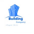 Blue building logo #1025