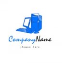 Blue tech / computer logo #1026