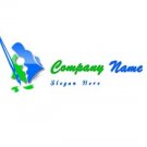 Green and blue artist logo #1029