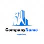 Blue city scape logo #1035