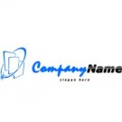 Blue and black data logo #1041