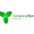 Green leaf logo #1049