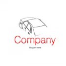 Red and black car logo #1052