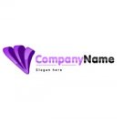 Purple ribbon logo #1045