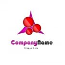 Pink and red logo #1057