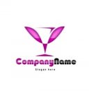 Pink and black logo #1057