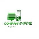 Green computer logo #1062