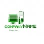 Green computer logo #1062