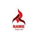 Red flames logo #1066