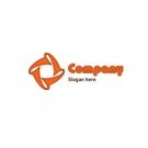 Orange sunburst logo #1068
